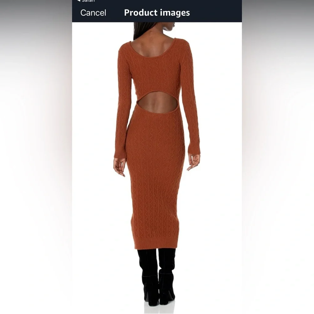 Anthropologie ASTR The Label Regina long sleeve cutout sweater dress - Picture 2 of 7